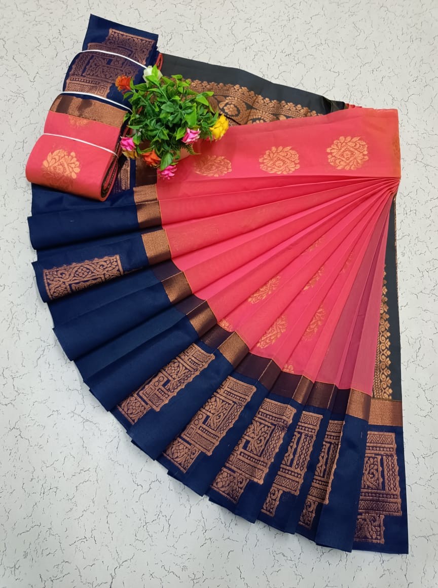Uppada silk cotton saree