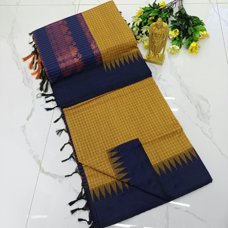 Checked kalyani cotton