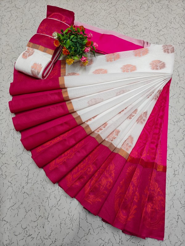 Uppada silk cotton saree