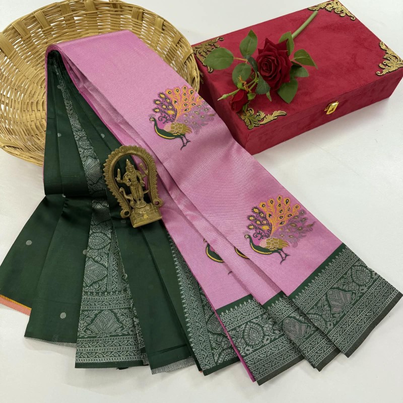 Peacock Tissue soft silk
