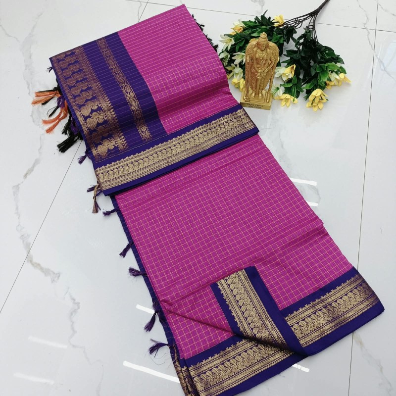 Checked kalyani cotton