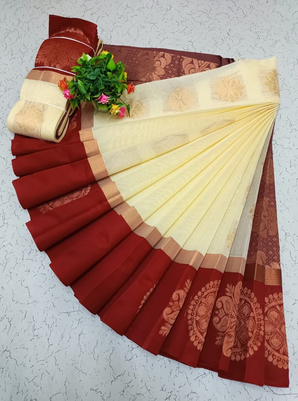 Uppada silk cotton saree