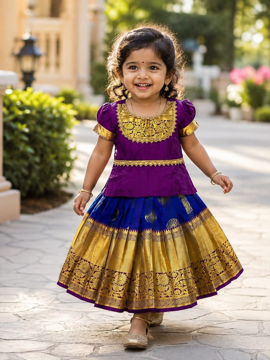 Pattu pavadai set