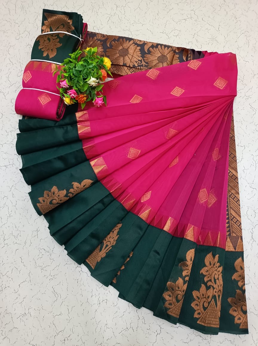 Uppada silk cotton saree