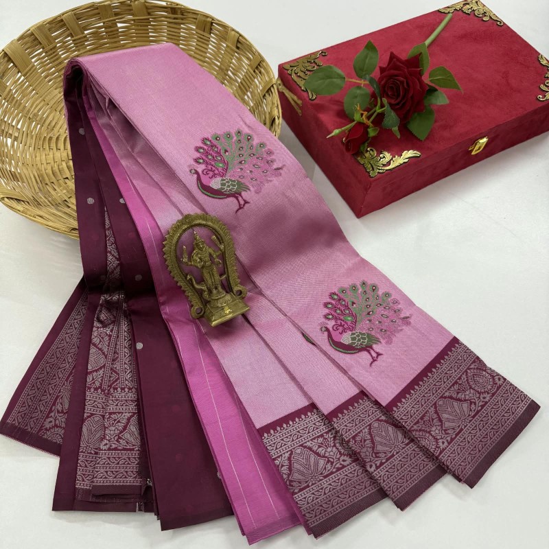 Peacock Tissue soft silk