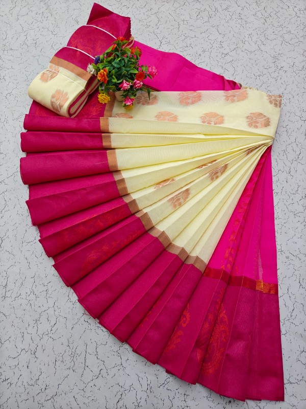 Uppada silk cotton saree