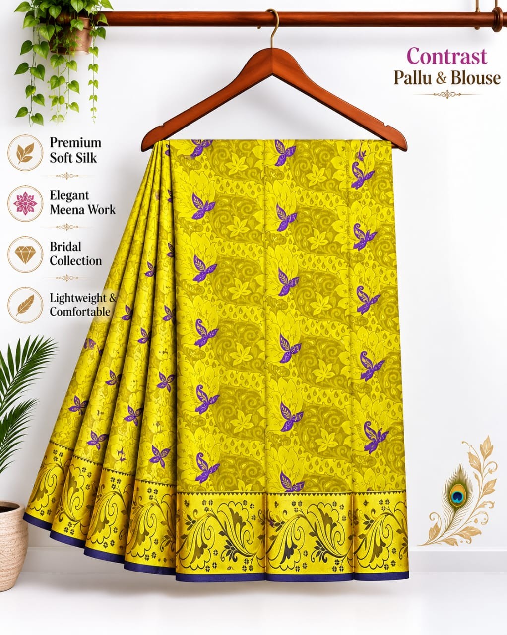 Meena work silk sarees