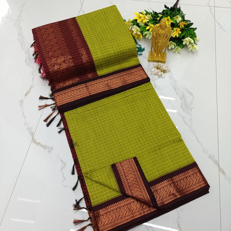 Checked kalyani cotton