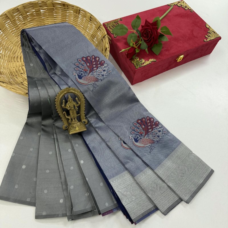 Peacock Tissue soft silk
